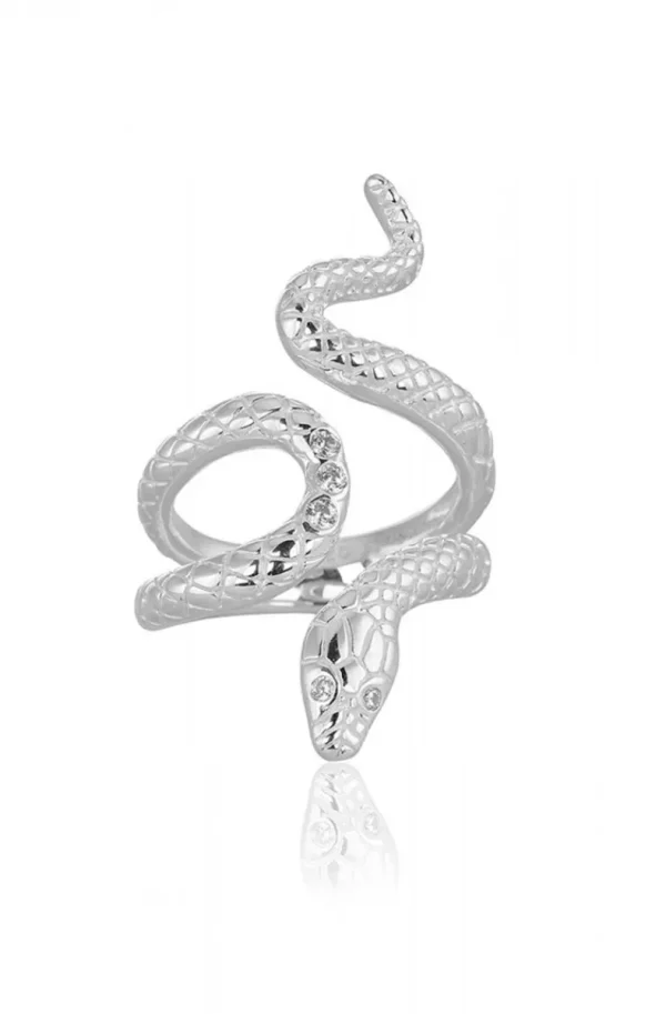 CAROLINA GYNNING JEWELRY - Snake Ring Silver Sale