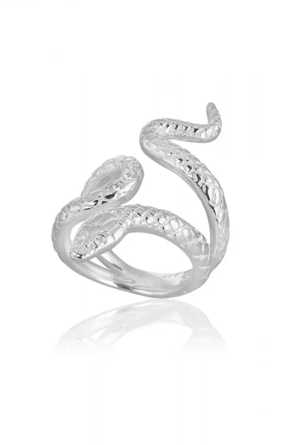 CAROLINA GYNNING JEWELRY - Snake Ring Silver Sale