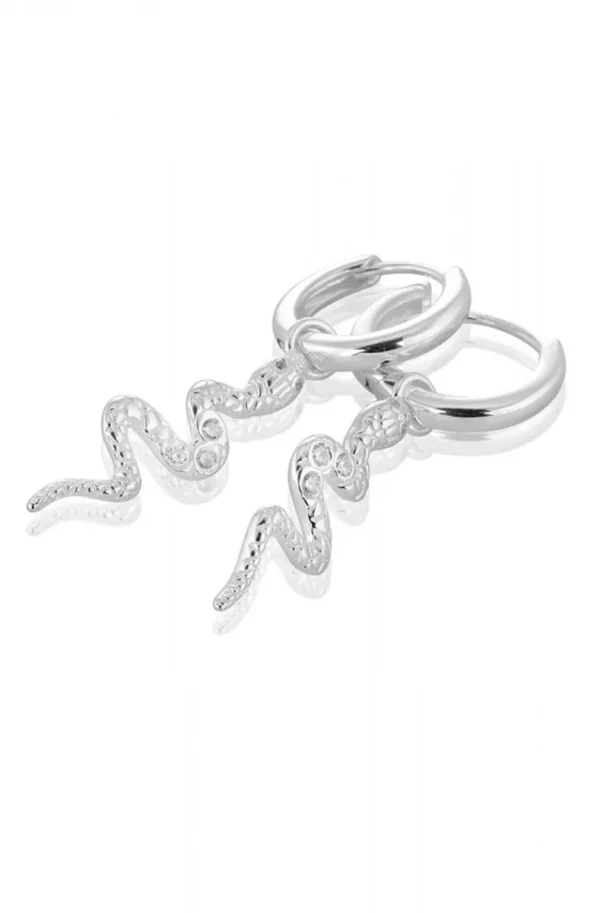 CAROLINA GYNNING JEWELRY - Snake Earrings Silver Online