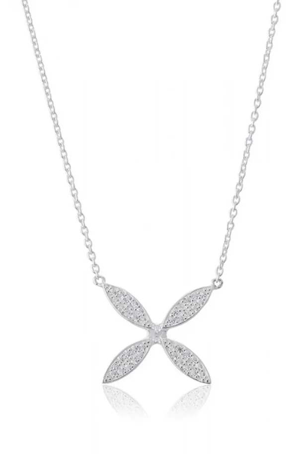 CAROLINA GYNNING JEWELRY Carolina Gynning Sparkling Ellipse Necklace Silver Fashion