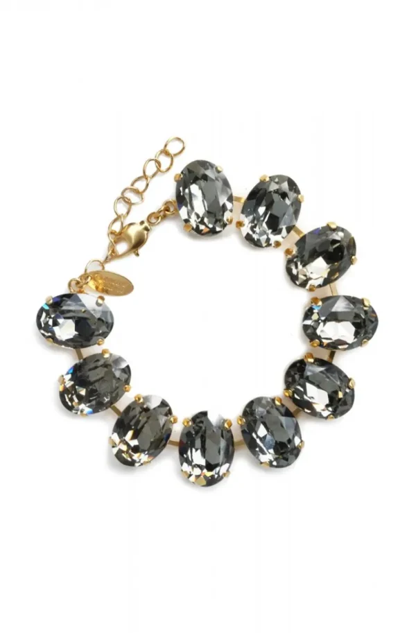 CAROLINE SVEDBOM - BIANCA BRACELET GOLD BLACK DIAMOND New