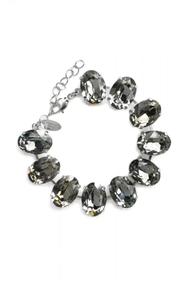 CAROLINE SVEDBOM - BIANCA BRACELET RHODIUM BLACK DIAMOND Discount