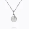 CAROLINE SVEDBOM - Bohemian Coin Necklace - Rhodium Crystal Outlet