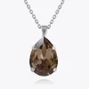 CAROLINE SVEDBOM - Classic Drop Necklace - Rhodium Greige Sale