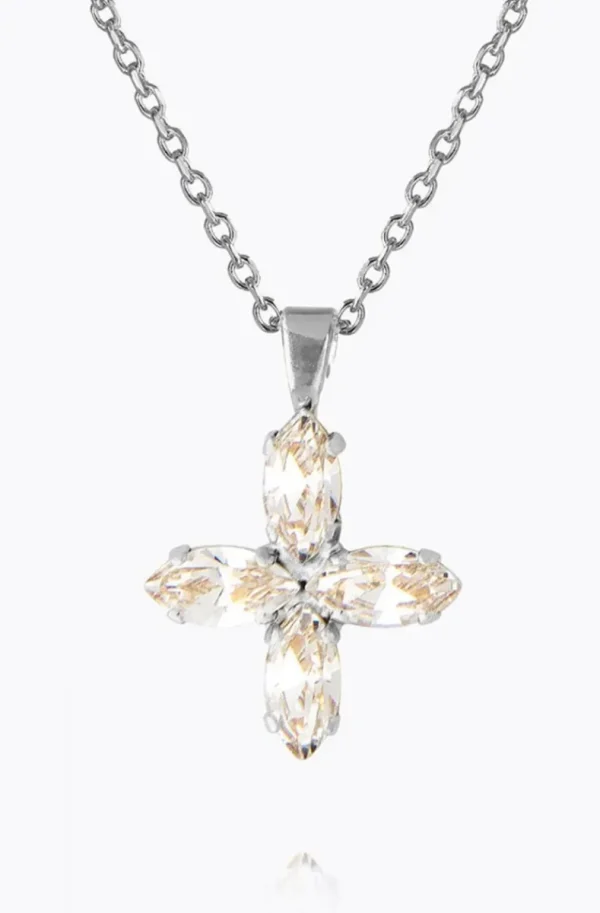 CAROLINE SVEDBOM - Crystal Star Necklace 50 - Rhodium Crystal Outlet