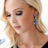 CAROLINE SVEDBOM - Delia Earring - Rhodium Ocean Blue Best