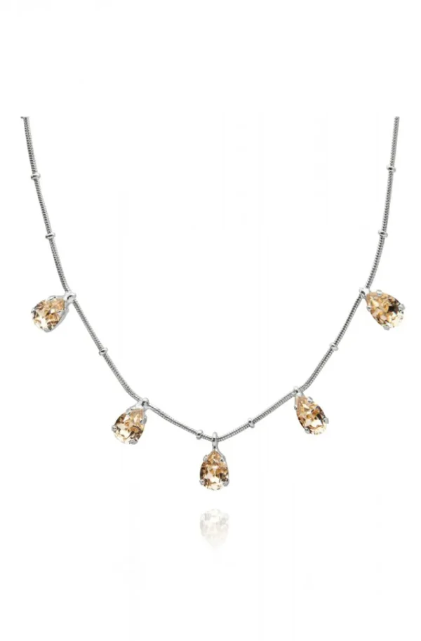 CAROLINE SVEDBOM - Estelle Necklace - Rhodium Silk New