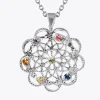 CAROLINE SVEDBOM - Florence Necklace - Rhodium Rainbow Combo Hot