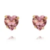 CAROLINE SVEDBOM - Heart Stud Earring Gold Light Amethyst Online