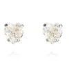 CAROLINE SVEDBOM - heart studs rhodium crystal Discount