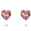 CAROLINE SVEDBOM - HEART STUD EARRING RHODIUM LIGHT AMETHYST Online