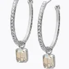 CAROLINE SVEDBOM - Lydia Loop Earring - Rhodium Golden Shadow Sale