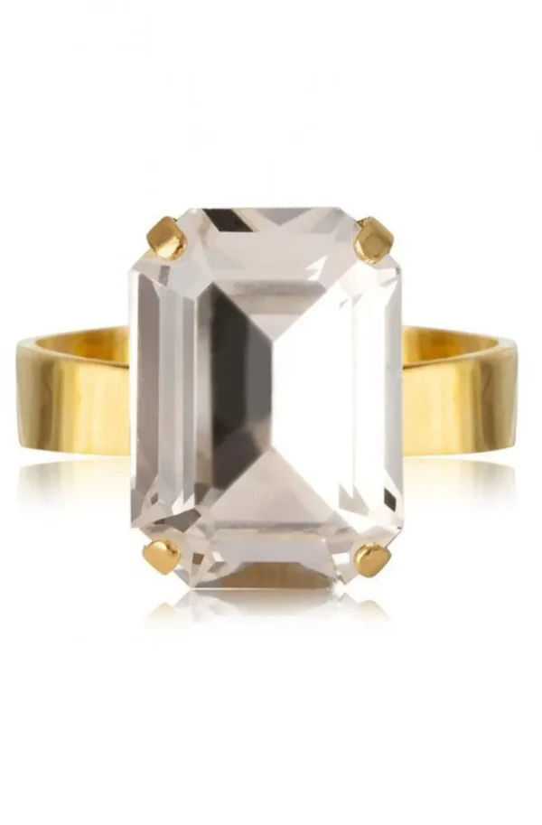 CAROLINE SVEDBOM - LYDIA RING GOLD CRYSTAL Discount