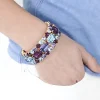 CAROLINE SVEDBOM - Maya bracelet gold aquamarine amethyst tanzanite Clearance