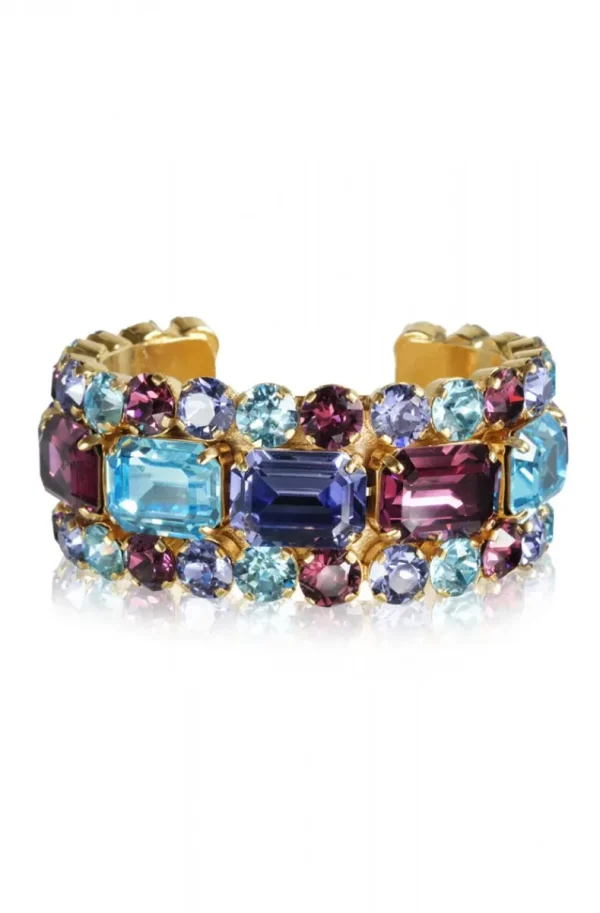 CAROLINE SVEDBOM - Maya bracelet gold aquamarine amethyst tanzanite Clearance