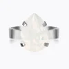 CAROLINE SVEDBOM - Mini Drop Ring - White Opal Rhodium Discount