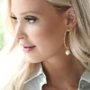 CAROLINE SVEDBOM - Miro Loop Earrings - gold pearl crystal Best