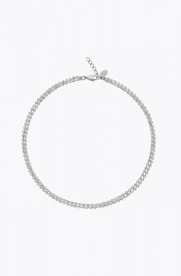 CAROLINE SVEDBOM - Miro Necklace - Rhodium Crystal Outlet