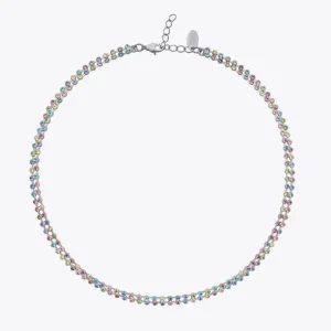 CAROLINE SVEDBOM - Miro Necklace Rainbow Combo Rhodium Online