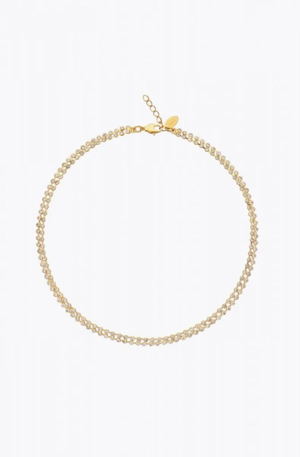 CAROLINE SVEDBOM - Miro Necklace - Gold Crystal Online