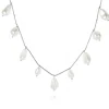 CAROLINE SVEDBOM - Olympia Necklace Rhodium Pearl Hot