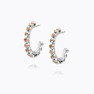 CAROLINE SVEDBOM - Siri Loop Earring - Rhodium Light Colorado Topaz Best