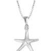 CAROLINE SVEDBOM - STARFISH NECKLACE RHODIUM New