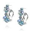 CAROLINE SVEDBOM - Stella Loop Earring - Rhodium Blue Combo Outlet