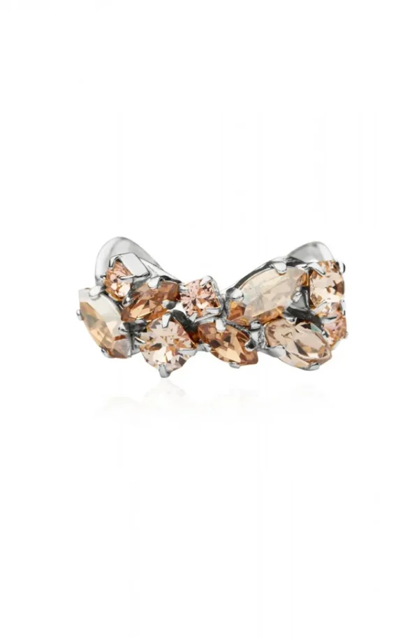 CAROLINE SVEDBOM - Stella Ring - Rhodium Silk Combo Fashion