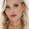 CAROLINE SVEDBOM BRIDAL - Forever Love Earrings - Rhodium Crystal Outlet