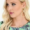 CAROLINE SVEDBOM BRIDAL - Forever Love Earrings - Gold Crystal Hot