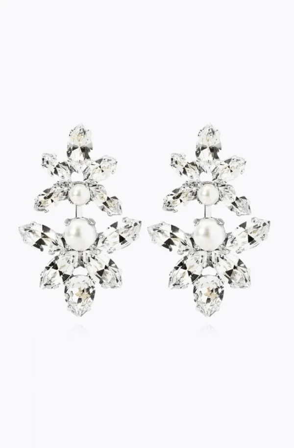 CAROLINE SVEDBOM BRIDAL - Love Me Forever Earring- Rhodium Pearl Clearance