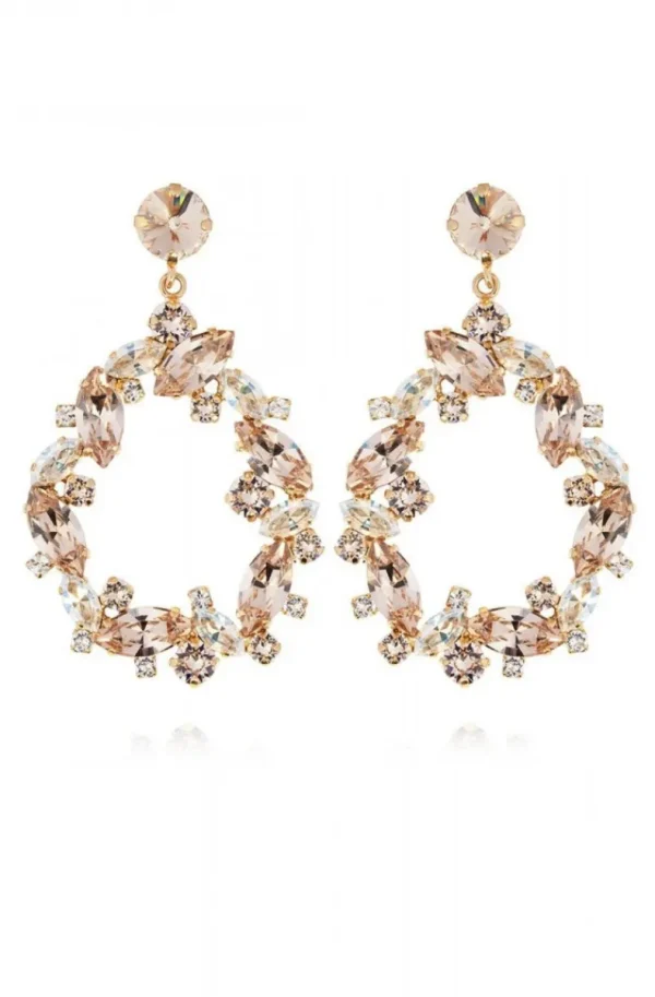 CAROLINE SVEDBOM BRIDAL - Million Reasons Earring - Gold Crystal Golden Shadow Clearance