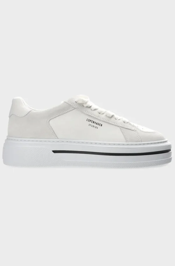 COPENHAGEN STUDIOS - CPH181 Leather Mix White Clearance