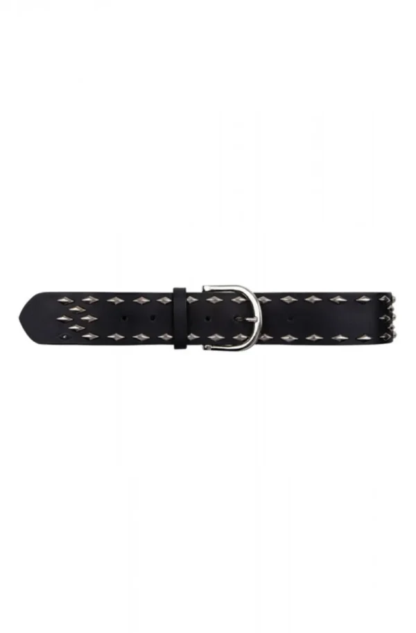 DANTE 6 - Clinque Leather Belt- Raven Fashion