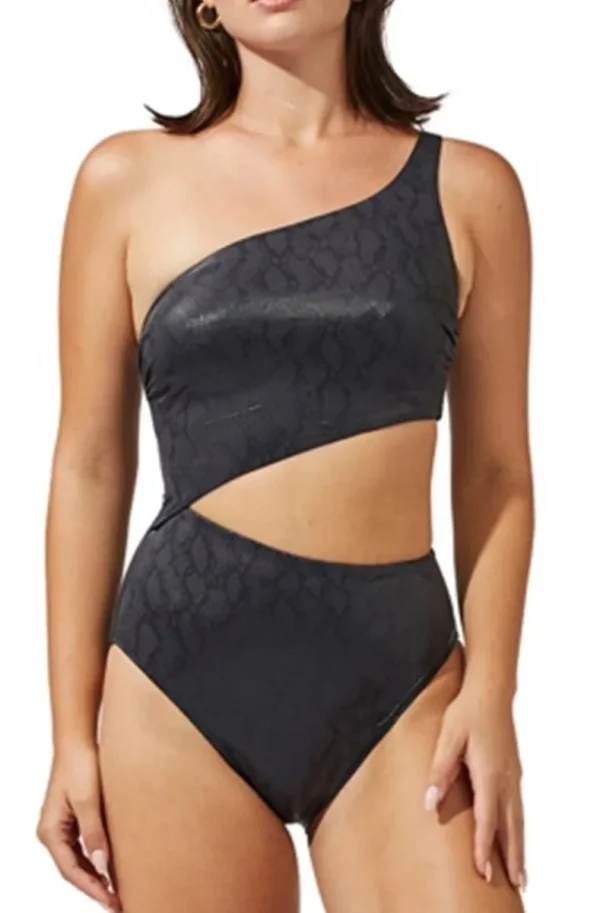 Plain Vanilla & Other Brands We Love Gottex - Luma Ivy One Shoulder Cut Out Swimsuit Black 23IV059 Sale