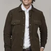 HANSEN & JACOB - Corduroy Noxus Overshirt 66 Brown Clearance