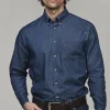 HANSEN & JACOB - Indigo Classic Shirt 46 Blue Hot