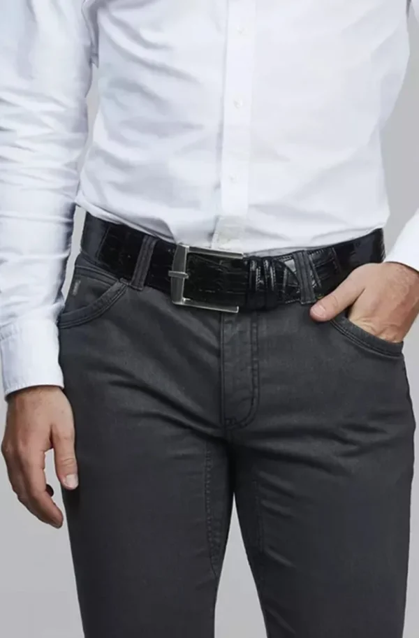 HANSEN & JACOB - John Leather Belt Black Online