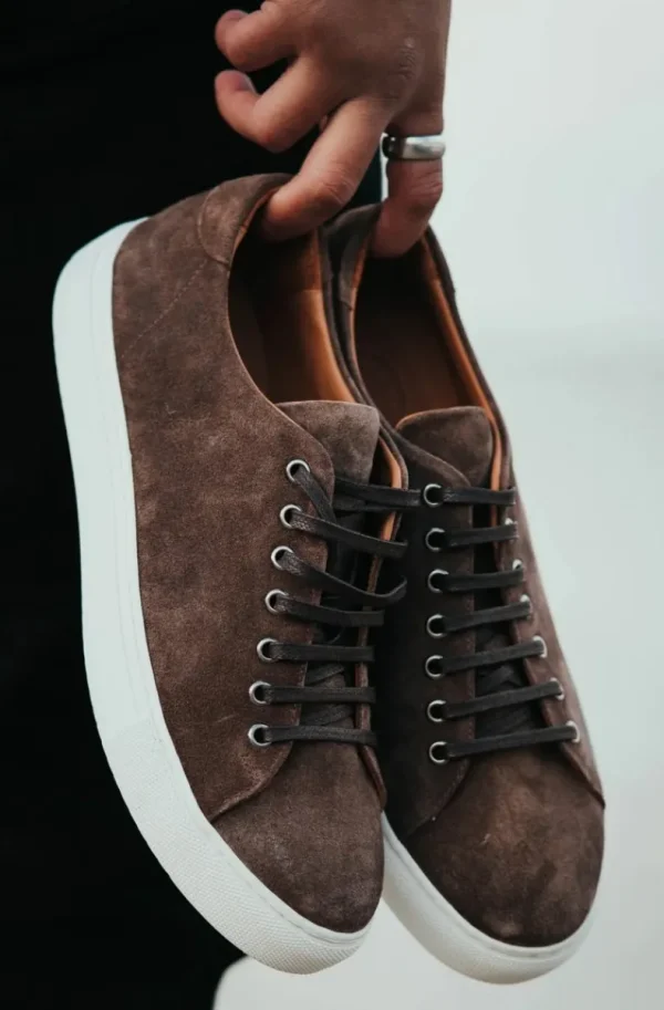 HUMAN SCALES - Mens Sneaker Herbert Iron Brown Clearance