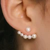 JANE & SOPHIE - Jacket Earring Pearl Silver Best