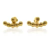 JANE & SOPHIE Jane and Sophie - Ball Jacket Earring - Gold Fashion