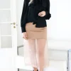 MEIMEIJ - Skirt with mesh MA32SK - tan Fashion