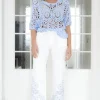 MIXED BRANDS Mixed Brand - Embroidered Jeans 4531 - White Online