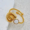 MIXED BRANDS - Adjustable Ring Shell BA153 - Gold Sale