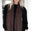 MIXED BRANDS - Angora Scarf 16197 - Brown Outlet