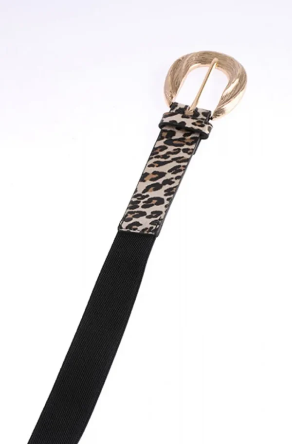 MIXED BRANDS - Animal Print buckle belt - Beige Online