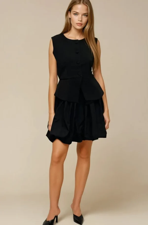 MIXED BRANDS - Ballon Skirt Short 2597 - Black Best