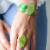 MIXED BRANDS - Bangle with 2 stones 550 - Green Best