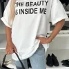 MIXED BRANDS - Beauty Inside Tshirt 2111 - White Sale